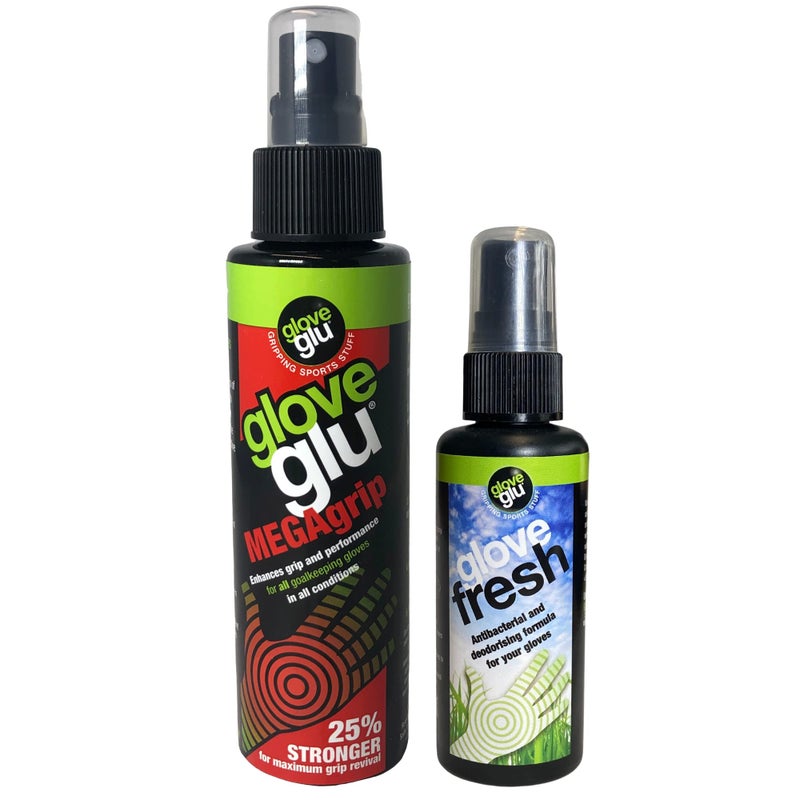 gloveglu Mega 'N' Fresh Bundle. Contains gloveglu MEGAgrip Goalkeeper Grip Spray + Glove Fresh Spray - Image 3